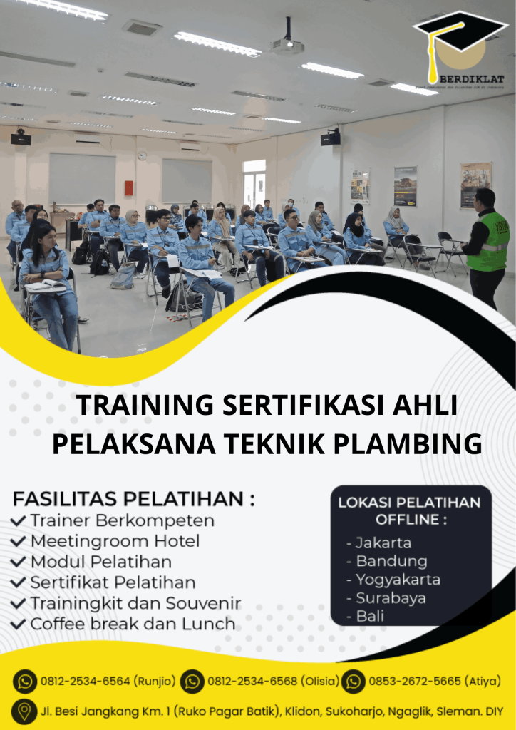 TRAINING SERTIFIKASI AHLI PELAKSANA TEKNIK PLAMBING